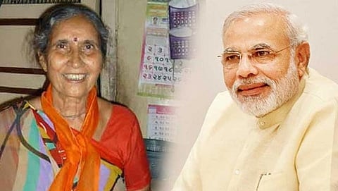 ಪ್ರಧಾನಿ ನರೇಂದ್ರ ಮೋದಿ ಮತ್ತು ಪತ್ನಿ ಜಶೋದಾ ಬೆನ್