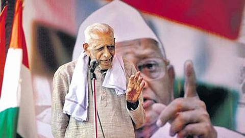 ಸ್ವಾತಂತ್ರ ಹೋರಾಟಗಾರ ಎಚ್.ಎಸ್ ದೊರೆಸ್ವಾಮಿ (ಸಂಗ್ರಹ ಚಿತ್ರ)