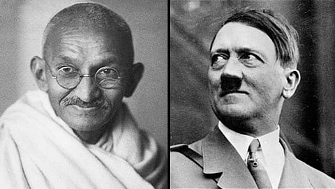 ಮಹಾತ್ಮ ಗಾಂಧಿ ಮತ್ತು ಅಡಾಲ್ಫ್ ಹಿಟ್ಲರ್ (ಸಂಗ್ರಹ ಚಿತ್ರ)