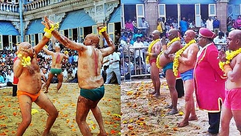 ಮೈಸೂರು ಅರಮನೆಯಲ್ಲಿ ಈ ಹಿಂದೆ ನಡೆದಿರುವ ಜಟ್ಟಿ ಕಾಳಗದ ದೃಶ್ಯ
