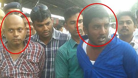 ಆರೋಪಿಗಳಾದ ಮಧು, ಹರೀಶ್ ಬಾಬು