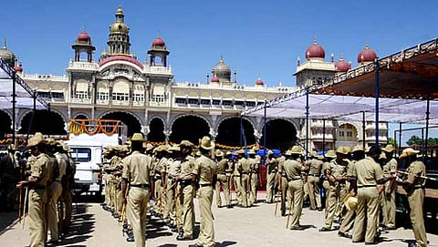 ಮೈಸೂರಿನಲ್ಲಿ ಬಿಗಿ ಪೊಲೀಸ್ ಬಂದೋಬಸ್ತ್ (ಸಂಗ್ರಹ ಚಿತ್ರ)