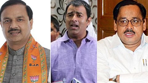 ಮಹೇಶ್ ಶರ್ಮಾ, ಸಂಗೀತ್ ಸೋಮ್ ಮತ್ತು ಬಿಎಸ್ ಪಿ ಮುಖಂಡ ನಸೀಮುದ್ದೀನ್ ಸಿದ್ದಿಕಿ (ಸಂಗ್ರಹ ಚಿತ್ರ)