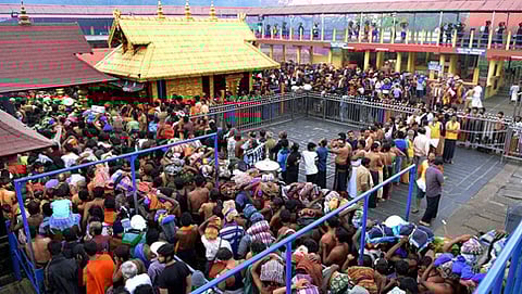 ಶಬರಿ ಮಲೆ ದೇಗುಲ (ಕೃಪೆ: ಪಿಟಿಐ)