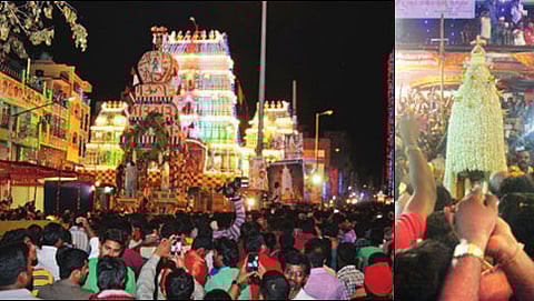 ನಿನ್ನೆ ಮಧ್ಯರಾತ್ರಿ ನಡೆದ ಬೆಂಗಳೂರು ಕರಗ ಮಹೋತ್ಸವ