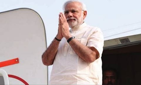 ಮೂರು ದಿನಗಳ ರಾಷ್ಟ್ರೀಯ ಕಾರ್ಯಕಾರಿಣಿ ಮುಗಿಸಿ ಬೆಂಗಳೂರಿನಿಂದ ಶನಿವಾರ ನವದೆಹಲಿಗೆ ತೆರಳಿದ ಪ್ರಧಾನಿ ನರೇಂದ್ರ ಮೋದಿ.