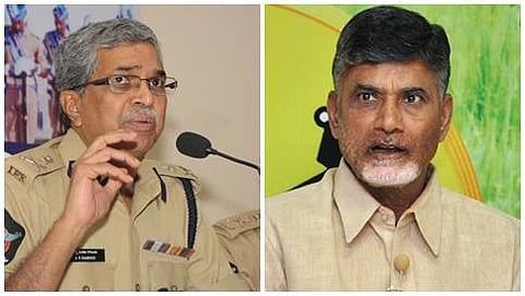 ಪೊಲೀಸ್ ವರಿಷ್ಠಾಧಿಕಾರಿ ರಾಮುಡು ಮತ್ತು ಆಂಧ್ರ ಸಿಎಂ ನಾಯ್ಡು