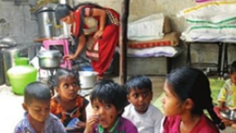 ಪಾಳು ಕಟ್ಟಡದಲ್ಲಿರುವ ವಸಂತನಗರದ ಅಂಗನವಾಡಿ