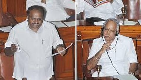 ಕುಮಾರಸ್ವಾಮಿ ಮತ್ತು ಯಡಿಯೂರಪ್ಪ (ಸಂಗ್ರಹ ಚಿತ್ರ)