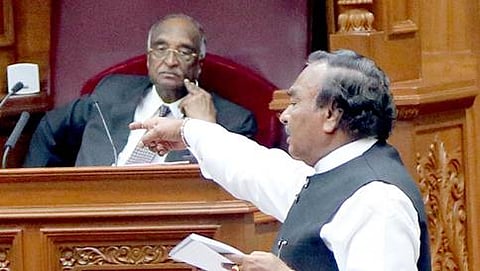 ಪ್ರತಿಪಕ್ಷ ನಾಯಕ ಕೆ.ಎಸ್. ಈಶ್ವರಪ್ಪ
