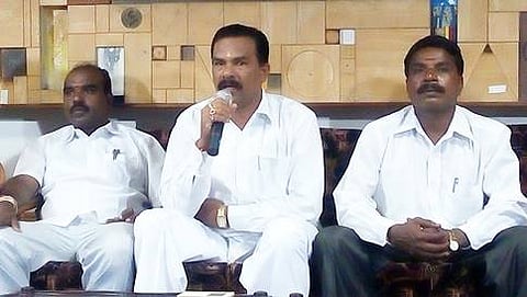 ಪತ್ರಿಕಾಗೋಷ್ಠಿ ನಡೆಸಿದ ದಲಿತ ಸಂಘಮಿತ್ರ ಸೇನೆ ಮುಖಂಡರು