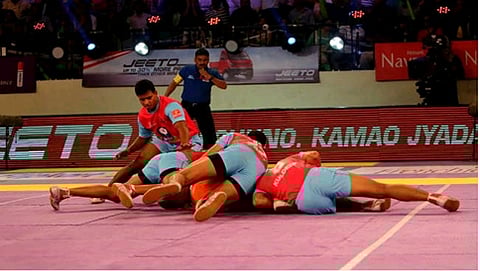 ಪ್ರೋಕಬಡ್ಡಿ ಲೀಗ್‍: ಟೈಟಾನ್ಸ್ ಪಂದ್ಯ ರೋಚಕ ಡ್ರಾ