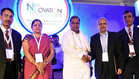 ಭಾರತೀಯ ಆವಿಷ್ಕಾರ ಸಮ್ಮೇಳನ ಉದ್ಘಾಟನೆಯಲ್ಲಿ ಸಿಎಂ ಸಿದ್ದರಾಮಯ್ಯ(ಕೆಪಿಎನ್) ಚಿತ್ರ