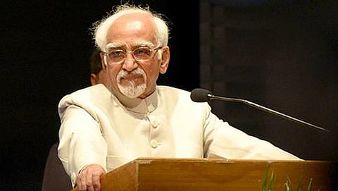 ಉಪ ರಾಷ್ಟ್ರಪತಿ ಹಮೀದ್ ಅನ್ಸಾರಿ(ಸಂಗ್ರಹ ಚಿತ್ರ)