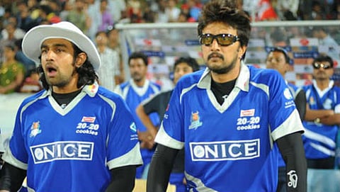ಸೆಲೆಬ್ರಿಟಿ ಕ್ರಿಕೆಟ್ ಲೀಗ್ ನಲ್ಲಿ ಕರ್ನಾಟಕ ತಂಡ (ಸಂಗ್ರಹ ಚಿತ್ರ)