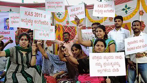 ಕೆಪಿಎಸ್ ಸಿ ಹೋರಾಟ (ಸಂಗ್ರಹ ಚಿತ್ರ)
