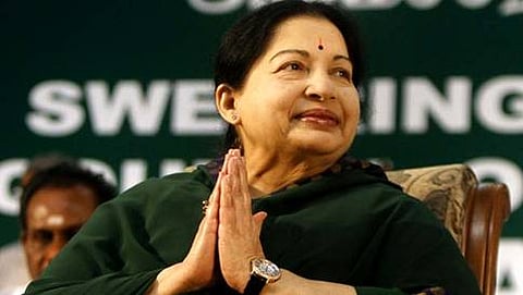 ತಮಿಳುನಾಡು ಮುಖ್ಯಮಂತ್ರಿ ಜೆ.ಜಯಲಲಿತಾ(ಸಂಗ್ರಹ ಚಿತ್ರ)