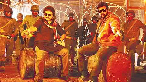'ಸೀಜರ್' ಸಿನೆಮಾದಲ್ಲಿ ರವಿಚಂದ್ರನ್ ಮತ್ತು ಚಿರಂಜೀವಿ ಸರ್ಜಾ