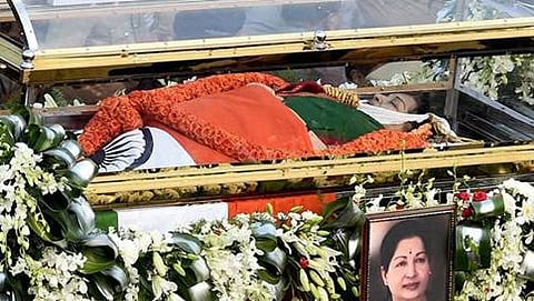 ಜಯಲಲಿತಾ ಪಾರ್ಥಿವ ಶರೀರ