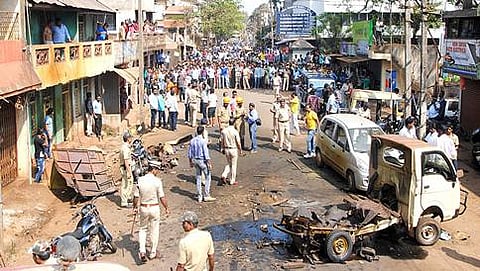 ಸ್ಫೋಟಗೊಂಡ ಟಾಟಾ ಏಸ್ ವಾಹನ