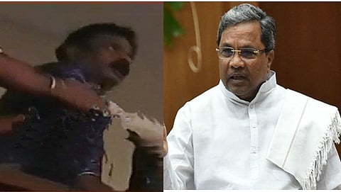 ಸಿಎಂ ಕಡೆಗೆ ಕವರ್ ಎಸೆದ ಪ್ರಸಾದ್-ಸಿಎಂ ಸಿದ್ದರಾಮಯ್ಯ