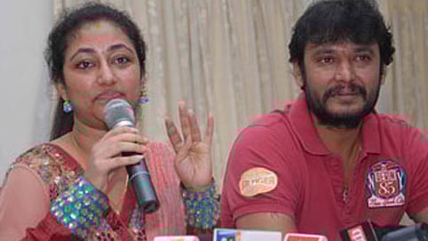 ನಟ ದರ್ಶನ್ - ಪತ್ನಿ ವಿಜಯಲಕ್ಷ್ಮಿ(ಸಂಗ್ರಹ ಚಿತ್ರ)