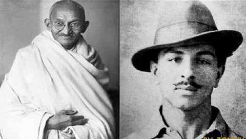 ಮಹಾತ್ಮ ಗಾಂಧಿ ಮತ್ತು ಭಗತ್ ಸಿಂಗ್ (ಸಂಗ್ರಹ ಚಿತ್ರ)