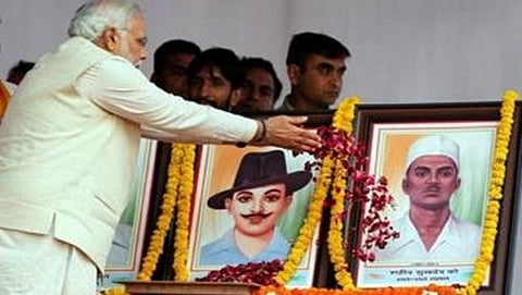 ಭಗತ್ ಸಿಂಗ್, ಸುಖದೇವ್ ಮತ್ತು ರಾಜಗುರು ಅವರಿಗೆ ಮೋದಿ ನಮನ