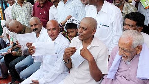 ಪ್ರತಿಭಟನಾನಿರತ ಆಪ್ ನಾಯಕರು