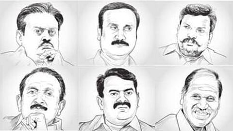 ವಿಜಯಕಾಂತ್, ಅಂಬುಮನಿ ರಾಮದಾಸ್, ತಿರುಮವಲವನ್, ವೈಕೋ, ಸೆಂಥಮಿಳನ್ ಸೀಮನ್, ರಂಗಸಾಮಿ