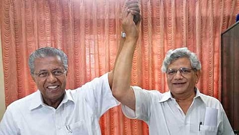 ಪಿಣರಾಯಿ ವಿಜಯನ್ - ಸೀತಾ ರಾಂ ಯೆಚೂರಿ