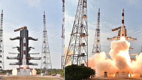 ಪಿಎಸ್ ಎಲ್ ವಿ-ಸಿ34 ಯಶಸ್ವಿ ಉಡಾವಣೆ (ಚಿತ್ರಕೃಪೆ-ಇಸ್ರೋ)