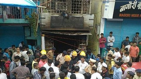 ಬೆಂಕಿ ಹತ್ತಿಕೊಂಡ ಮೆಡಿಕಲ್ ಶಾಪ್