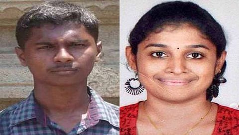 ಬಂಧಿತ ಆರೋಪಿ ರಾಮ್ ಕುಮಾರ್ ಹಾಗೂ ಕೊಲೆಯಾದ ಸ್ವಾತಿ