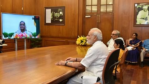 ಬಾಂಗ್ಲಾ ಪ್ರಧಾನಿ ಶೇಖ್ ಹಸೀನಾ ಅವರೊಂದಿಗೆ ಪ್ರಧಾನಿ ನರೇಂದ್ರ ಮೋದಿ ವಿಡಿಯೋ ಕಾನ್ಫರೆನ್ಸ್
