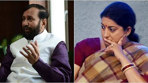ಪ್ರಾಕಶ್ ಜಾವ್ಡೇಕರ್ ಮತ್ತು ಸ್ಮೃತತಿ ಇರಾನಿ