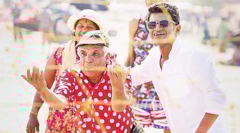 'ರಾಜಕುಮಾರ' ಸಿನೆಮಾದಲ್ಲಿ ದತ್ತಣ್ಣ ಮತ್ತು ಪುನೀತ್