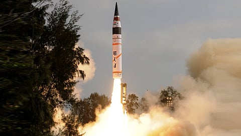 ಅಗ್ನಿ 4 ಕ್ಷಿಪಣಿ ಪರೀಕ್ಷೆ (ಸಂಗ್ರಹ ಚಿತ್ರ)