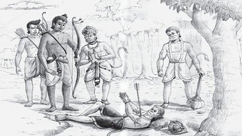 ವಾಲಿ ವಧೆ ಪ್ರಸಂಗ (ಸಾಂಕೇತಿಕ ಚಿತ್ರ)