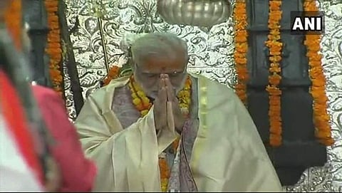 ಪ್ರಧಾನಿ ನರೇಂದ್ರ ಮೋದಿ ಕೇದಾರನಾಥ ದೇವಸ್ಥಾನದಲ್ಲಿ