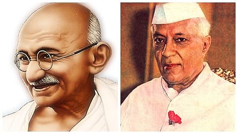 ಮಹಾತ್ಮ ಗಾಂಧಿ ಮತ್ತು ನೆಹರು (ಸಂಗ್ರಹ ಚಿತ್ರ)
