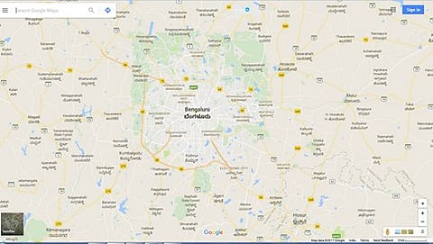 ಗೂಗಲ್ ನಕ್ಷೆಯಲ್ಲಿ ಕನ್ನಡ