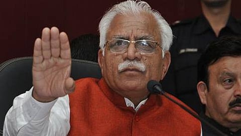 ಹರಿಯಾಣ ರಾಜ್ಯ ಮುಖ್ಯಮಂತ್ರಿ ಮನೋಹರ್ ಲಾಲ್ ಖಟ್ಟರ್