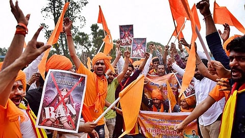 ಸಿನಿಮಾ ವಿರೋಧಿಸಿ ಕರ್ಣಿ ಸೇನೆ ಪ್ರತಿಭಟನೆ(ಸಂಗ್ರಹ ಚಿತ್ರ)