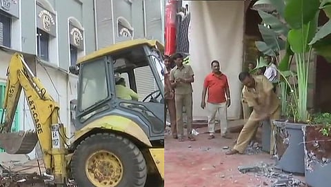 ಬಿಎಂಸಿ ಅಧಿಕಾರಿಗಳಿಂದ ತೆರವು ಕಾರ್ಯಾಚರಣೆ