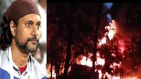 ನಟ ಅರುಣ್ ಸಾಗರ್ ಗೋದಾಮಿಗೆ ಬೆಂಕಿ: ಲಕ್ಷಾಂತರ ಮೌಲ್ಯದ ಕಲಾಕೃತಿಗಳು ಬೆಂಕಿಗಾಹುತಿ