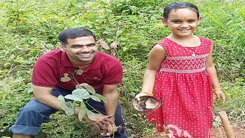 ತಂದೆಯೊಂದಿಗೆ ಹರಿಣಿ ಸ್ವಾಮಿನಾಥನ್