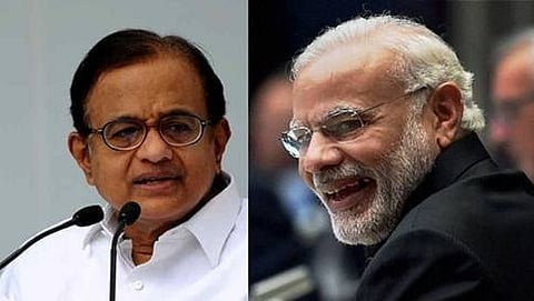 ಕಾಂಗ್ರೆಸ್ ನಾಯಕ ಪಿ.ಚಿದಂಬರಂ ಹಾಗೂ ಪ್ರಧಾನಮಂತ್ರಿ ನರೇಂದ್ರ ಮೋದಿ