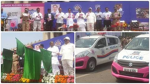 ಪಿಂಕ್ ಹೊಯ್ಸಳಕ್ಕೆ ಇಂದು ವಿಧಾನ ಸೌಧದ ಮುಂದೆ ಚಾಲನೆ ನೀಡಿದ ಮುಖ್ಯಮಂತ್ರಿ ಸಿದ್ದರಾಮಯ್ಯ