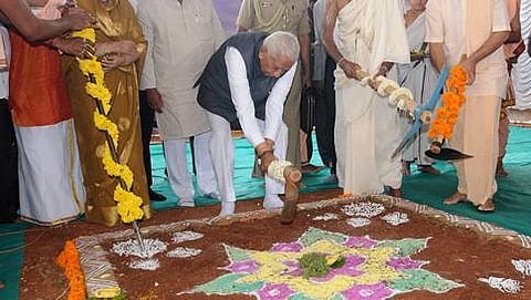 ನವ ಬೃಂದಾವನ ಧಾಮಕ್ಕೆ ಶಂಕು ಸ್ಥಾಪನೆ ನೆರವೇರಿಸಿದ ರಾಜ್ಯಪಾಲರು